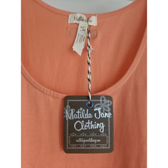 NWT Matilda Jane Womens SMALL Peplum Tier Ruffle Top Tee Happy & Free Dream Puff - Picture 6 of 8